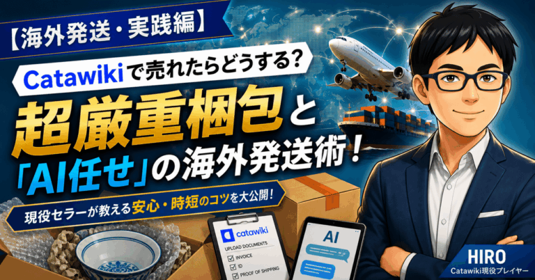 【海外発送・実践編】Catawikiで売れたらどうする？現役セラーが教える超厳重梱包と「AI任せ」の海外発送術！