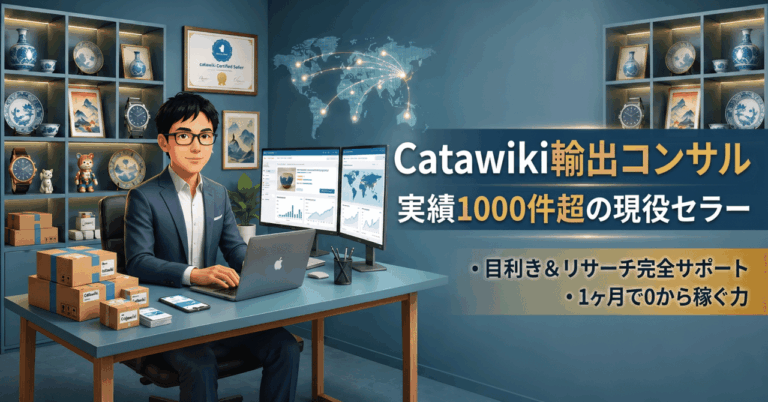 【受講生募集】1日1時間で月10万の利益体質へ！利益率50%超・Catawiki輸出1ヶ月マンツーマン伴走コンサル