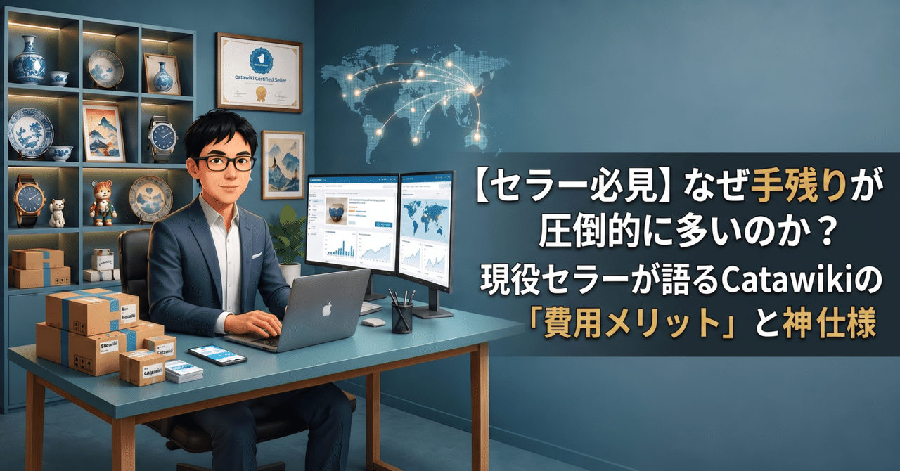 【セラー必見】なぜ手残りが圧倒的に多いのか？現役セラーが語るCatawikiの「費用メリット」と神仕様