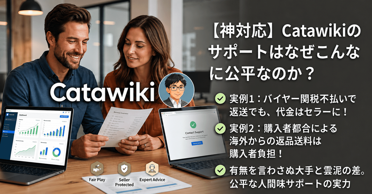 【実例公開】セラーを絶対に裏切らない！現役セラーが感動したCatawikiの「ほんとの神仕様」と公平すぎるサポート体制